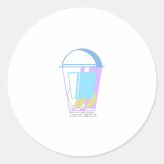 Sticker Rond Oeufs du mercredi (Sticker pour la conception des