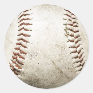 Sticker Rond Oeuvre De Baseball