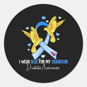 Sticker Rond Œuvres d'art pour la sensibilisation au diabète du