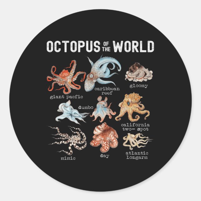 Sticker Rond Oeuvres De Mer Du Monde Oeuvre (Devant)