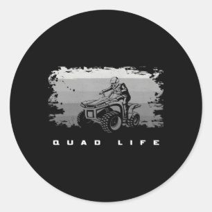 Sticker Rond Off Road Quad Atv Off Road Quad Atv