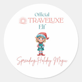 Sticker Rond Official Traveluxe Elf
