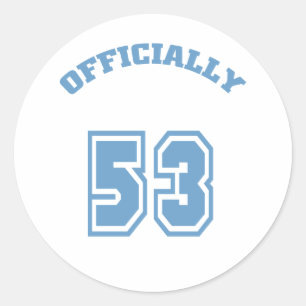 Sticker Rond Officiellement 53