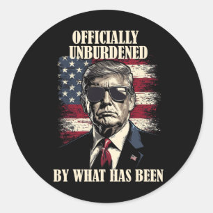 Sticker Rond Officiellement Délivré De Ce Qui A été Trump Victo