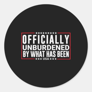Sticker Rond Officiellement Inoccupé Par Ce Qui A Été Gagné Par