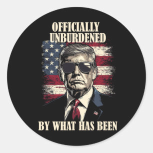 Sticker Rond Officiellement Inoccupé Par Ce Qui A Été Trump Vic