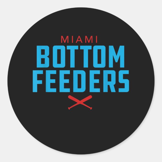 Sticker Rond Offre de base-ball de Miami (Devant)