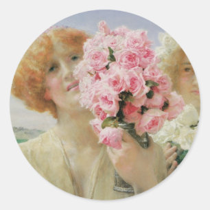 Sticker Rond Offre d'été par Sir Lawrence Alma-Tadema