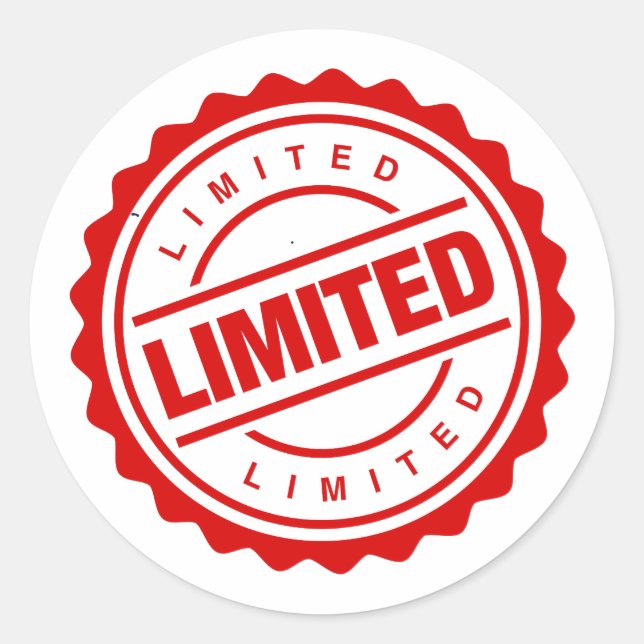 Sticker Rond Offre limitée (Devant)