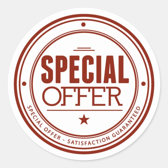 Sticker Rond Offre spéciale (Devant)