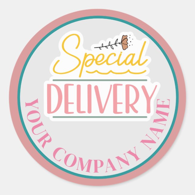 Sticker Rond Offre spéciale personnalisée (Devant)