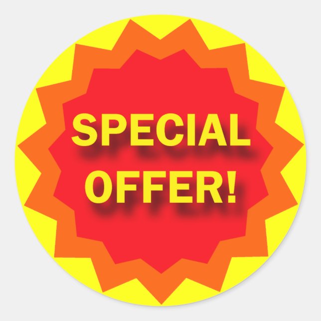 STICKER ROND OFFRE SPÉCIALE - SIGNE DE DÉTAIL (Devant)