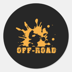 Sticker Rond Offroad Quad Racing ATV Rider Extreme Sports Cadea
