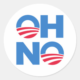 Sticker Rond Oh aucun