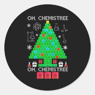 Sticker Rond Oh Chemist Tree Chemistree Science Chimie
