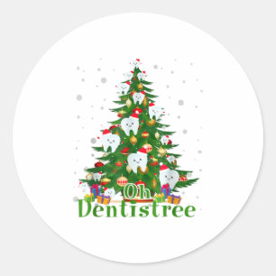 Sticker Rond Oh Dentistree Dentistree Dentistree Dental Cute To