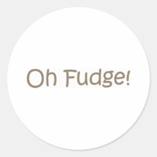 Sticker Rond Oh Fudge !