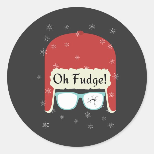 Sticker Rond oh fudge T-shirt (Devant)