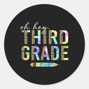 Sticker Rond Oh Hé les élèves de troisième année de retour à l'