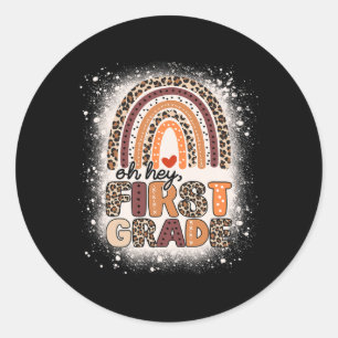 Sticker Rond Oh Hey Première année Arc-en-ciel Décoloré 1er jou