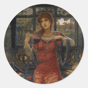 Sticker Rond Oh Hirondelle, Hirondelle de John Melhuish Strudwi
