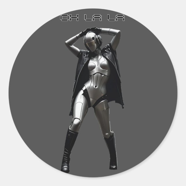 Sticker Rond Oh La La (Devant)