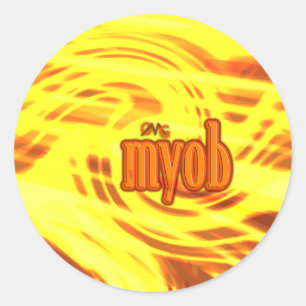 Sticker Rond Oh mon Dieu !