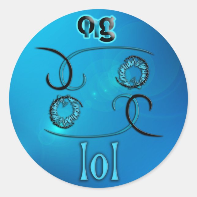 Sticker Rond Oh mon Dieu ! (Devant)