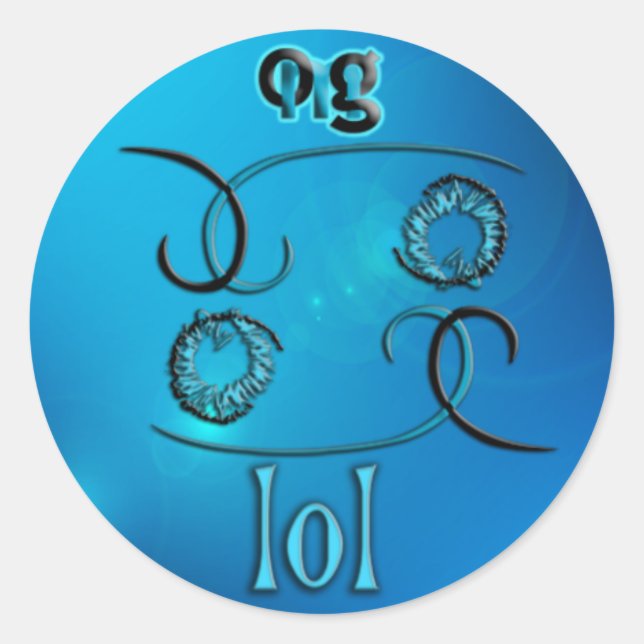 Sticker Rond Oh mon Dieu ! (Devant)