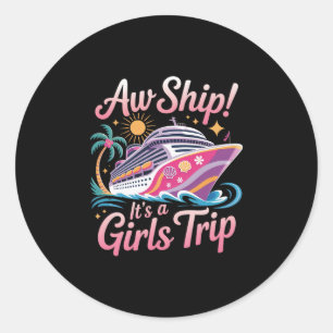 Sticker Rond Oh mon dieu ! C'est une croisière de vacances pour