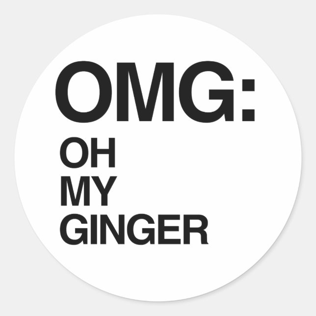 STICKER ROND OH MON GINGEMBRE (Devant)