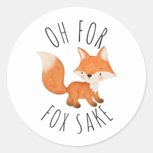 Sticker Rond Oh pour Fox Sake
