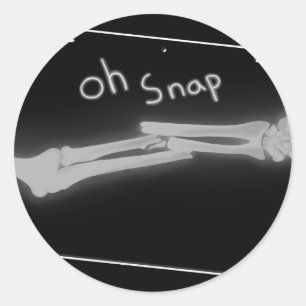 Sticker Rond Oh rupture