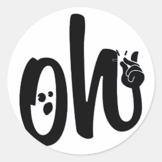 Sticker Rond Oh, Snap !