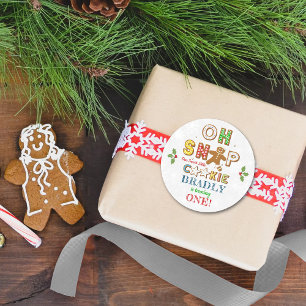Sticker Rond Oh, Snap ! Gingerbread Cookie N'importe quel âge A