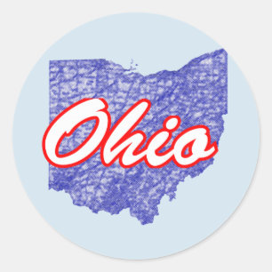 Sticker Rond Ohio