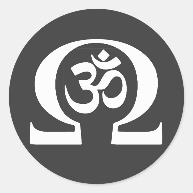 Sticker Rond Ohm Om (Devant)