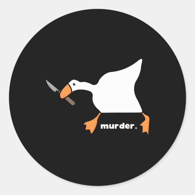 Sticker Rond Oie (Devant)