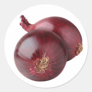 Sticker Rond Oignon rouge