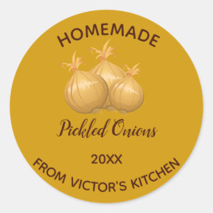Sticker Rond Oignons pochonnés modifiables