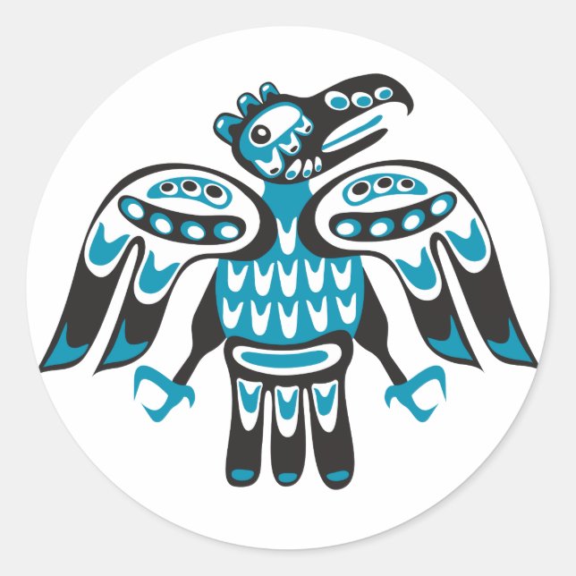 Sticker Rond oiseau (Devant)