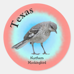 Sticker Rond Oiseau d'État du Texas