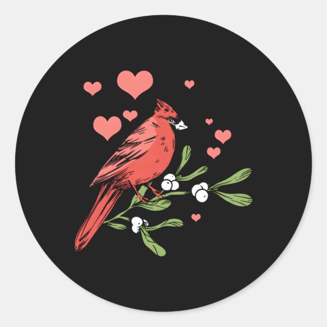 Sticker Rond Oiseau Observation Oiseau Observation Oiseau Oisea (Devant)