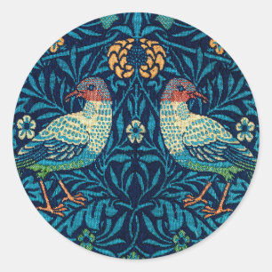 Sticker Rond Oiseaux de William Morris