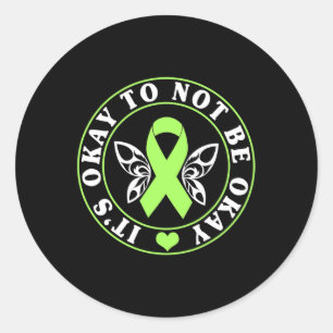 Sticker Rond Ok Ne Pas Être Bon Sensibilisation À La Santé Ment