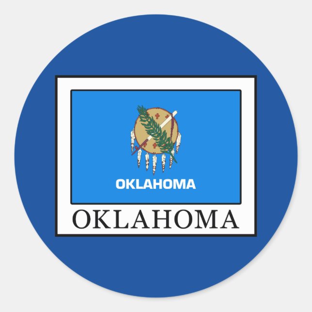 Sticker Rond Oklahoma (Devant)