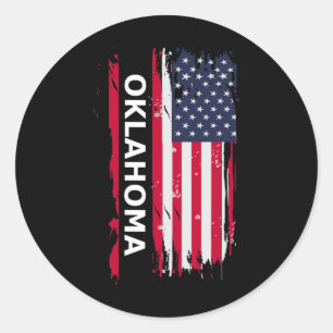 Sticker Rond Oklahoma Hommes et Femmes