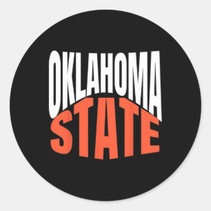 Sticker Rond Oklahoma State
