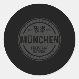 Sticker Rond Oktoberfest Mã librement Nchen Munich Ger Bavarian