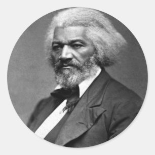 Sticker Rond Old Fr3d3rick Bailey Douglas African American Hero